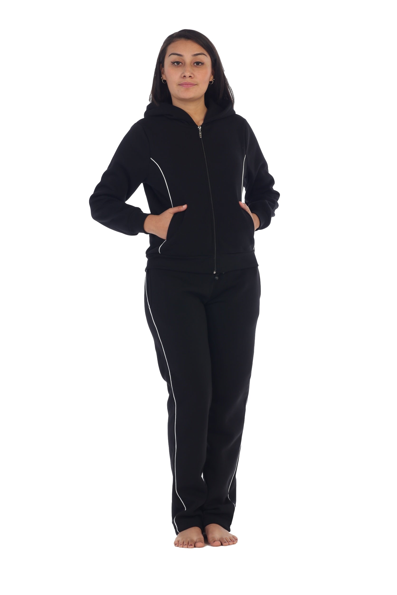 Women's 2 Piece Fleece Matching Tracksuit