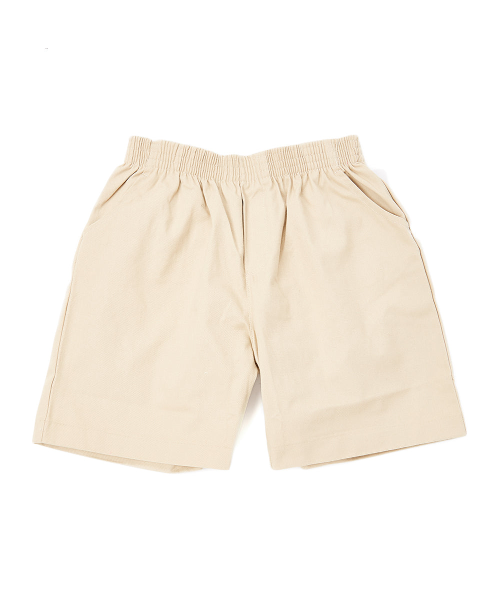 Boys Husky All Elastic Pull on Shorts Navy, Khaki (4-16) $7.75 Per Piece SBU32H