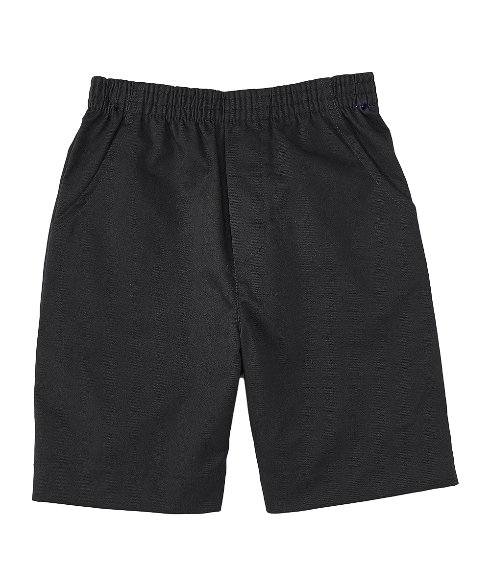 Boys All Elastic Waist Pull-up Shorts Black (4-16) $6.75 Per Piece
