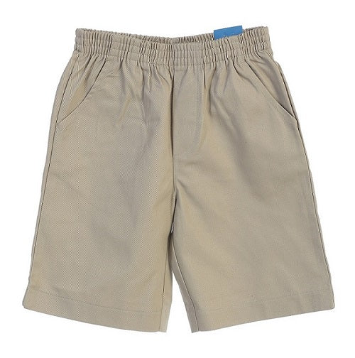 Boys All Elastic Waist Pull-up Shorts Khaki (4-14) $6.00 Per Piece SBU32