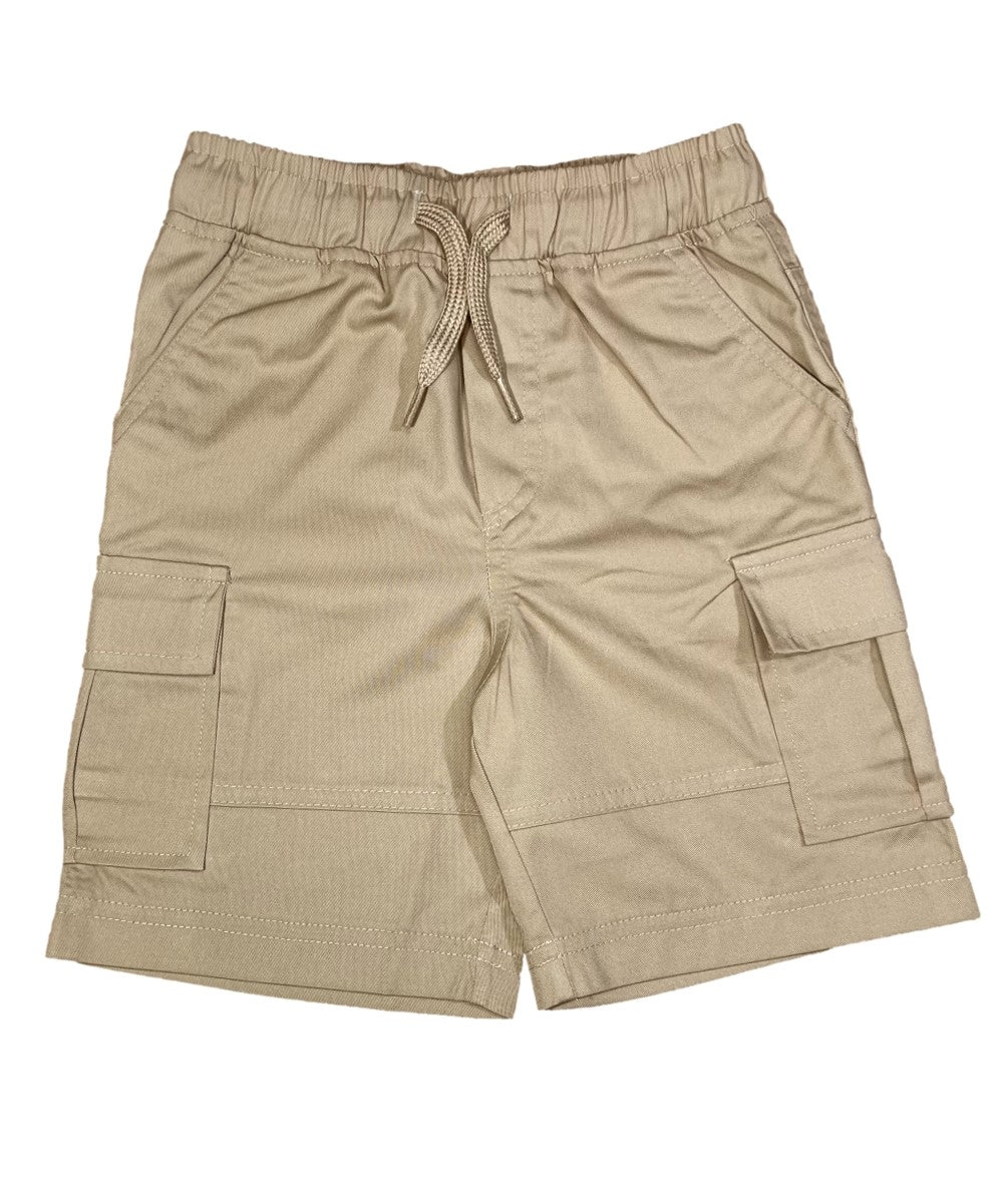 Boys Uniform All Elastic Cargo Short Navy, Khaki, Black (4-16) $6.75 Per Piece SCG33