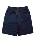 Boys Uniform All Elastic Cargo Short Navy, Khaki, Black (4-16) $6.75 Per Piece SCG33