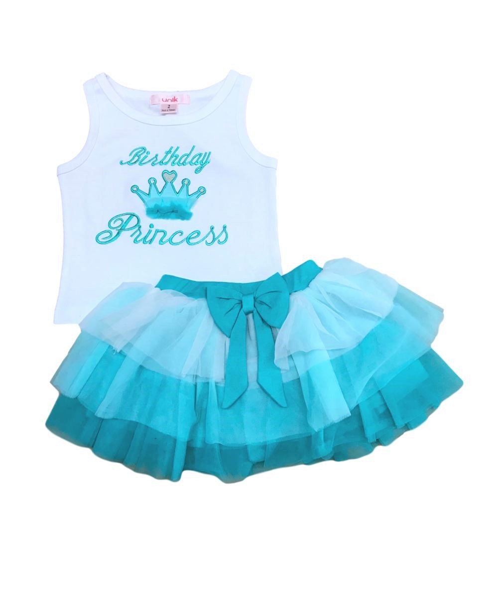 Girl Tulle Layered Birthday Princess Skirt Set size 5-8 $8.50 per piece. SK2090