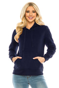 Women's Fleece Pullover Hoodie - Navy (S-XL, 2XL-3XL) $9.00-$9.50 Per Piece WBT60