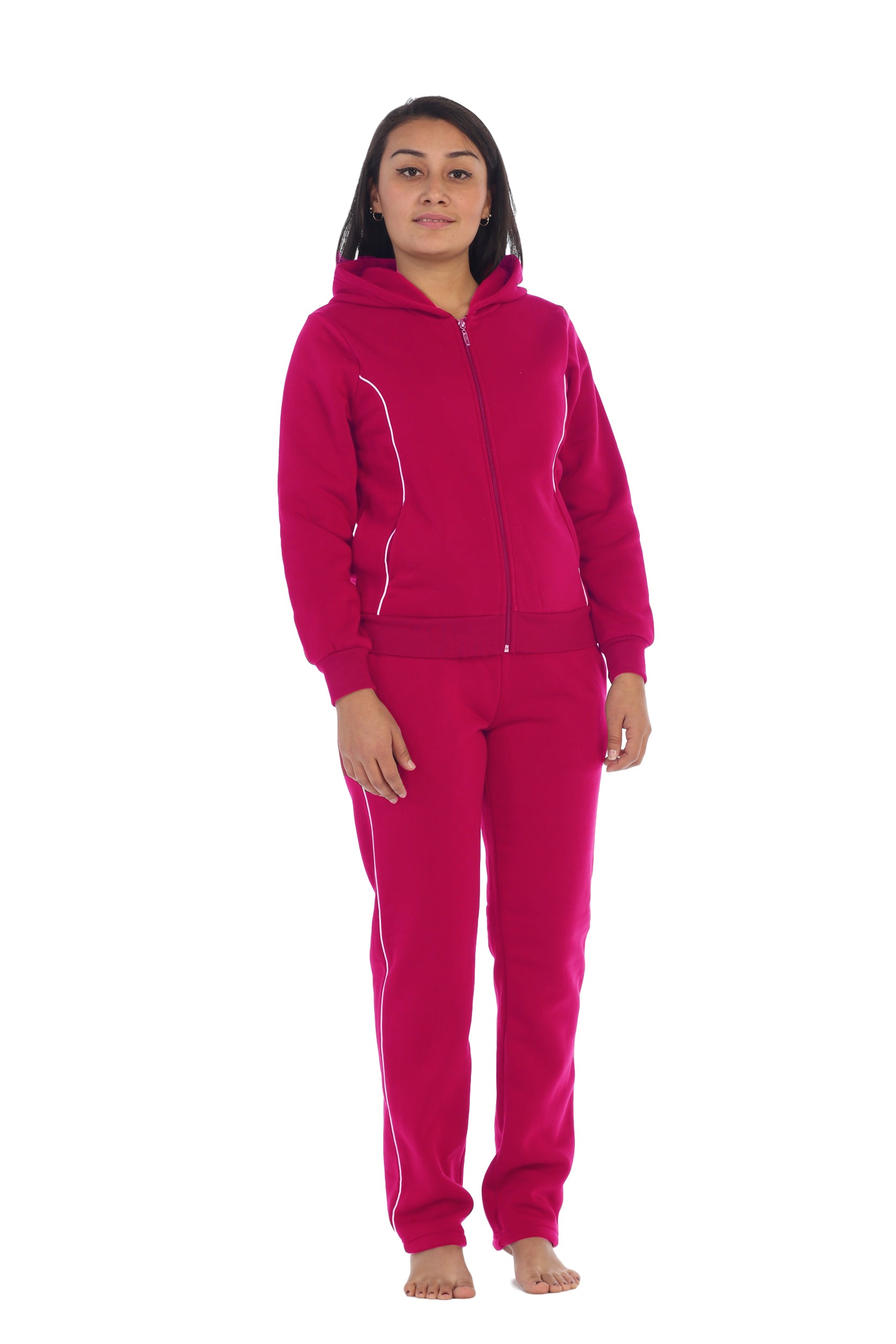 Women's 2 Piece Fleece Matching Tracksuit