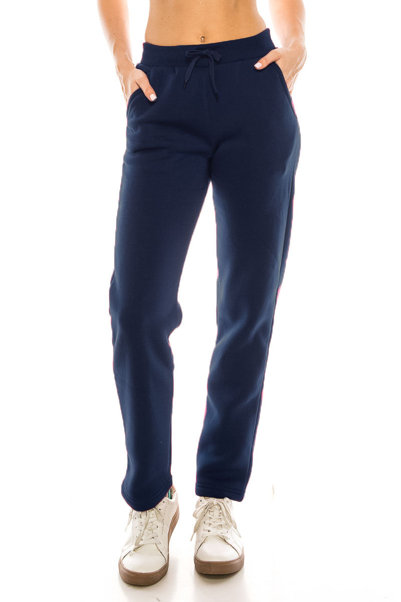 Women's Open Bottom Sweat Pants With Drawstring Waist Navy (S-M-L-XL-2XL-3XL) $7.00- $7.50Per Piece WP30
