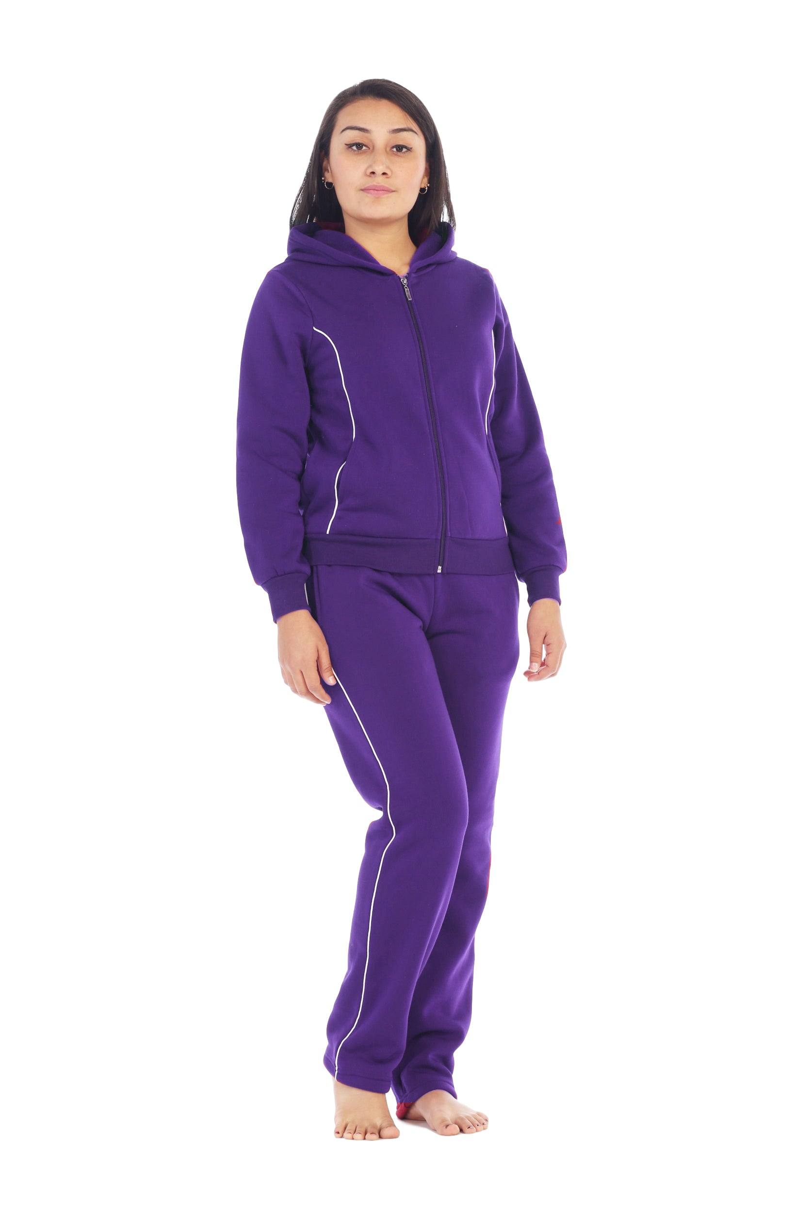 Women's 2 Piece Fleece Matching Tracksuit
