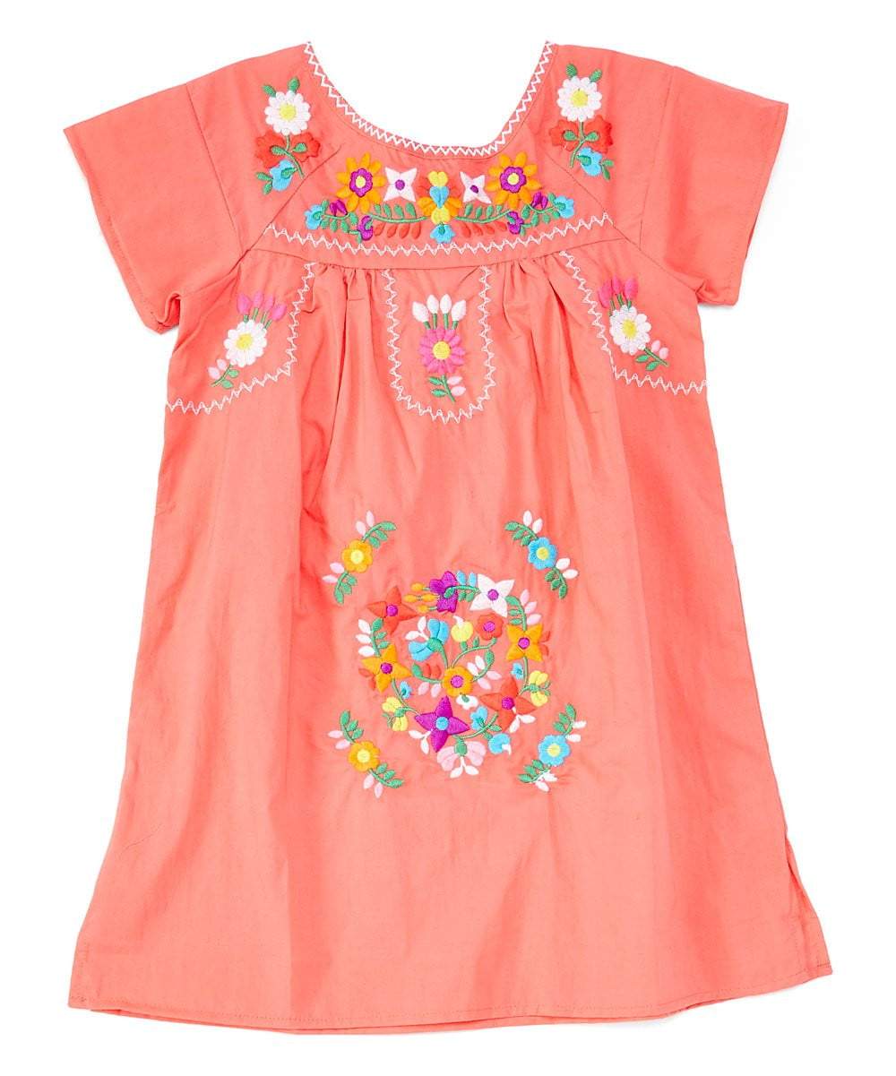 unikinc - Traditional Mexican Girl Embroidered Dress - Unik Inc