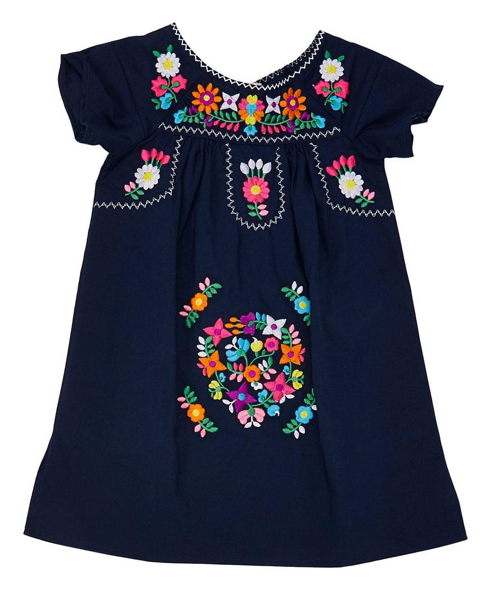 unikinc - Traditional Mexican Girl Embroidered Dress - Unik Inc