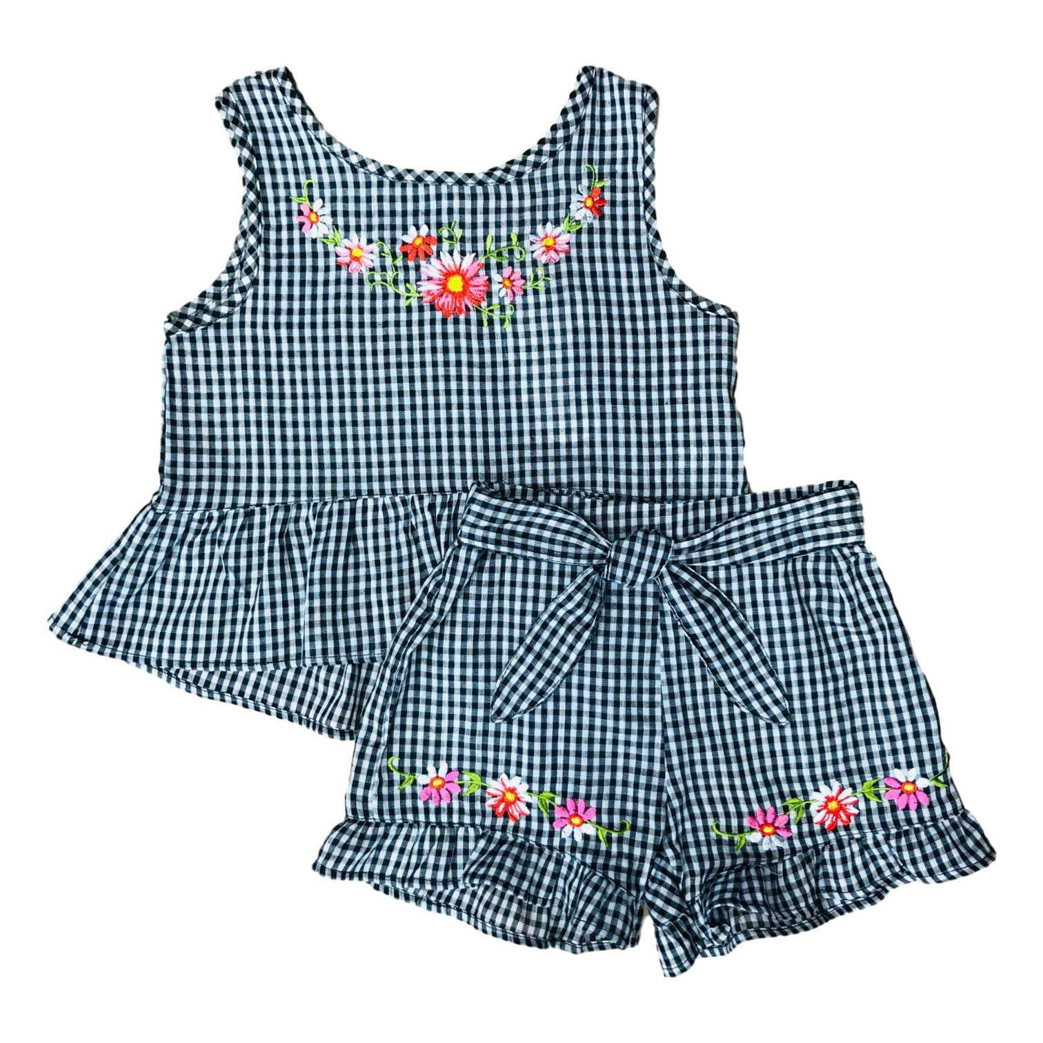 unikinc - Girls Gingham Short Sets - Unikinc